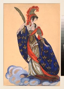 Costume préparatoire pour la pièce de théâtre "Le triomphe des États" de A. Bobrishchev-Pouchkine - Sergei Yurevich Sudeikin
