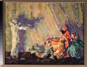 Les clowns, pagliacci (bouffons) - Sergei Yurevich Sudeikin