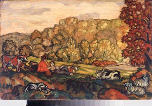 Scène pastorale