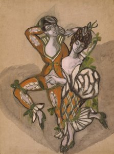 Costume pour la pièce de théâtre Le Mariage de Figaro de P. de Beaumarchais, 1915 - Sergei Yurievich Sudeykin