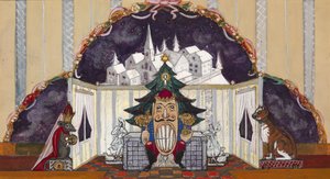 Décor de scène pour le ballet Casse-Noisette de P. Tchaïkovski - Sergei Yurievich Sudeykin