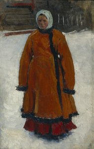 La fille au manteau de fourrure rouge, 1903-1906