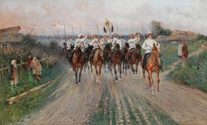 Une fanfare traverse le village - Sergey Semyonovich Voroshilov