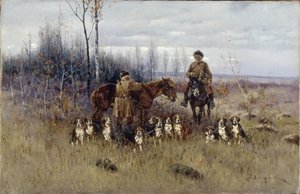 Chasse au renard - Sergey Semyonovich Voroshilov