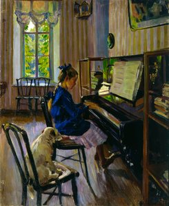 Au piano, 1914