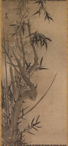 Bambou et Prunier, 1500s - Sesson Shkei