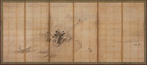 Paysage : collines et bâtiments, période Muromachi - Sesson Shukei