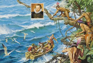 Sir Francis Drake (c.1540-96) (gouache sur papier) - Severino Baraldi