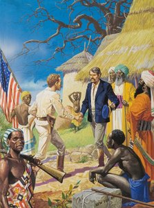 La rencontre immortelle (gouache sur papier) - Severino Baraldi