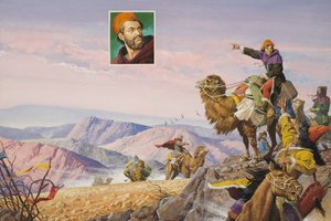 The Long Road to Cathay (gouache sur papier) - Severino Baraldi