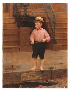 Garçon pêchant à 58 ½ East 10th Street