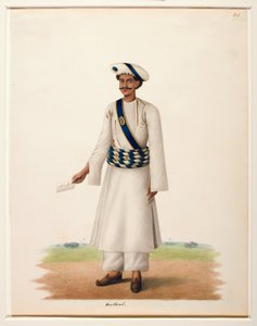 Harkarah avec une lettre, vers 1846