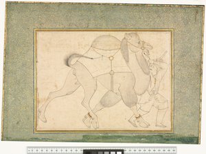Chameau et palefrenier, vers 1545-1576 - Shaykh Muhammad
