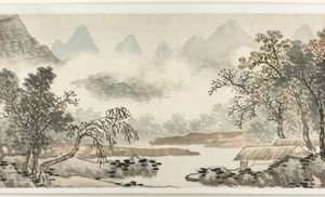 Nuages sur la rivière avant la pluie 溪雲欲雨圖