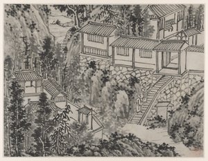Douze Vues de la Colline du Tigre, Suzhou : Le Refuge des Pins - Shen Zhou