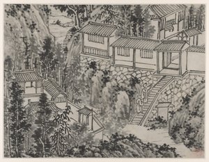 Douze vues de la colline du Tigre, Suzhou : Le Retraite des Pins, après 1490 - Shen Zhou