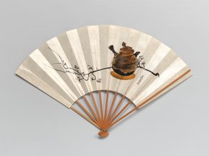 Branche de prunier et théière - Shibata Zeshin