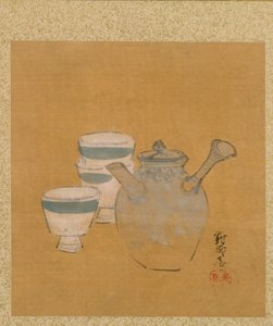 Théière et tasses - Shibata Zeshin