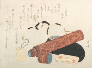 Lunettes et télescope avec étuis