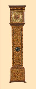 Horloge incrustée de marqueterie légère, 1905 - Shirley Charles Llewellyn Slocombe