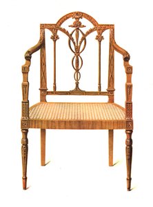 Chaise en bois de satin, 1908