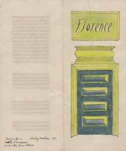 Dépliant de Florence, 1952 - Shirley Markham