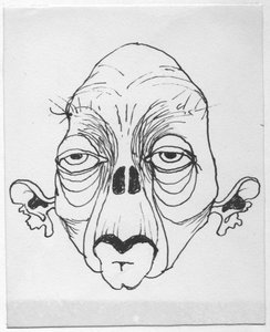 Visage grotesque, 1952