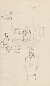 Garde dans une Galerie d