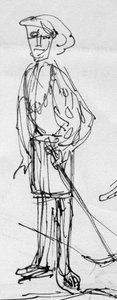 Homme en costume d