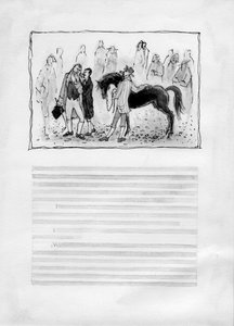 Hommes avec cheval, 1952
