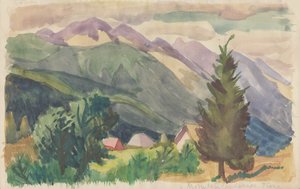 Paysage de montagne, Tione, vers 1950