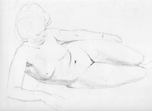 Femme nue allongée