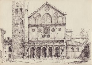 Église romane, Italie, vers 1950 - Shirley Markham