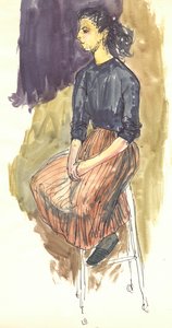 Femme assise - Shirley Markham