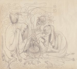 Trois sorcières, vers 1950 - Shirley Markham