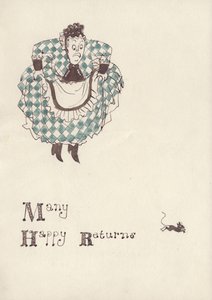 Femme effrayée par une souris