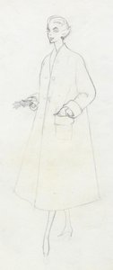 Femme en manteau duster