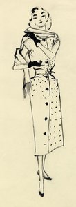 Femme en robe à pois, vers 1950 - Shirley Markham