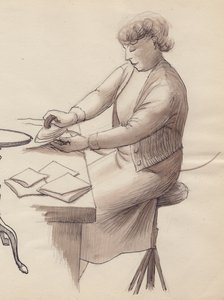 Femme repassant, 1951 - Shirley Markham