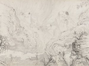 Les seize Luohans, daté de 1667 - Shitao
