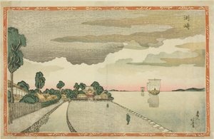 Susaki, de la série "Nouvelles images de perspective (Shin uki-e)" - Shotei Hokuju