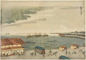 Takanawa Okido à la station de Shinagawa (Shinagawa-juku Takanawa Okido), de la série "Capitale de l