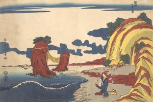 Vue de la plage de Futami à Ise, début du 19e siècle - Shotei Hokuju