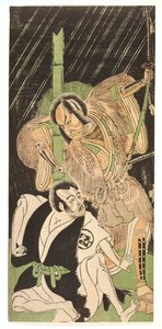 Acteurs en samouraïs, 18ème siècle - Shunsho