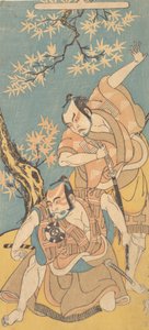Scène du drame Otokoyama Yunzei Kurabe - Shunsho