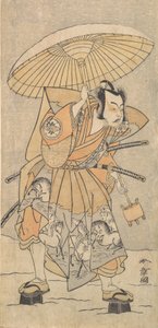 Le deuxième Nakamura Juzo en samouraï, 1773 ou 1774 - Shunsho