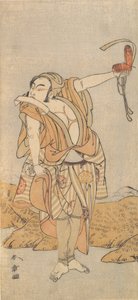 Le deuxième Nakamura Juzo en tant que Yakko, 1773 ou 1774 - Shunsho