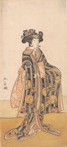 Yoshizawa Iroha en tant que femme Tomoe Gozen debout sur la rive - Shunsho
