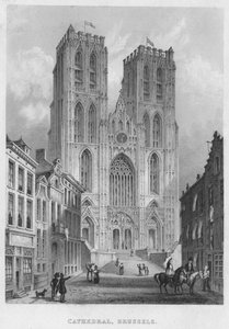 Cathédrale, Bruxelles, 1850 - Shury and Son