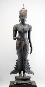 Uma debout, style Sukhothai (bronze doré) - Siamese School
